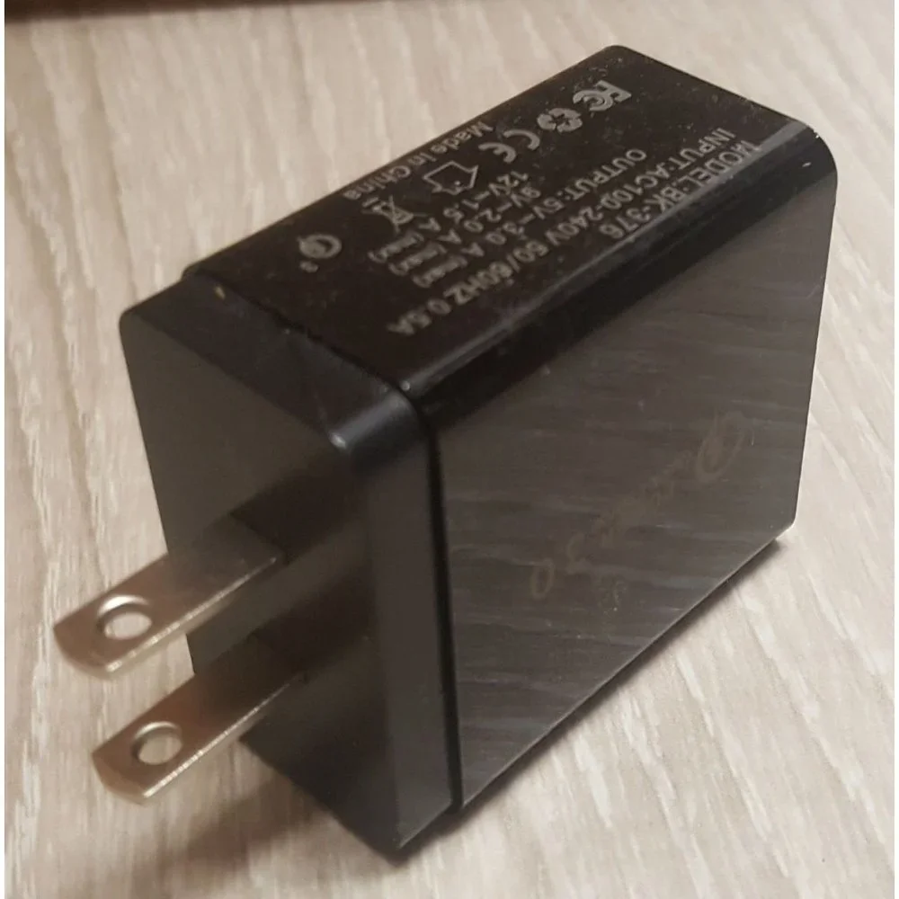 Fast 4 Port Wall Charger Quick Charge 3.0 Black